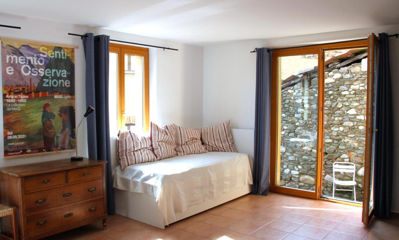 Casa Al Sasso Bedigliora Exterior foto